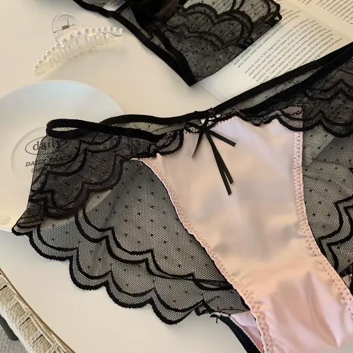 Culotte femme Sexy sous-vêtements en dentelle dames taille basse slips Lingerie