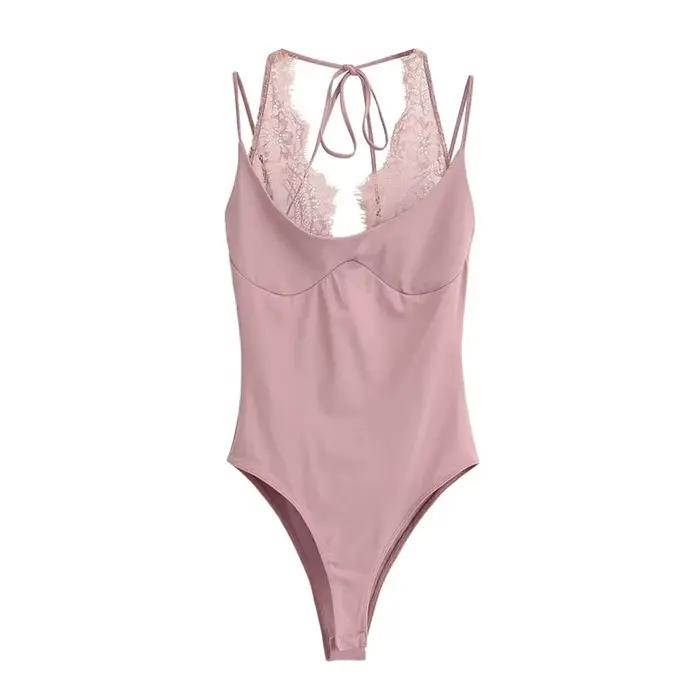 Combinaison rose sexy pour femme