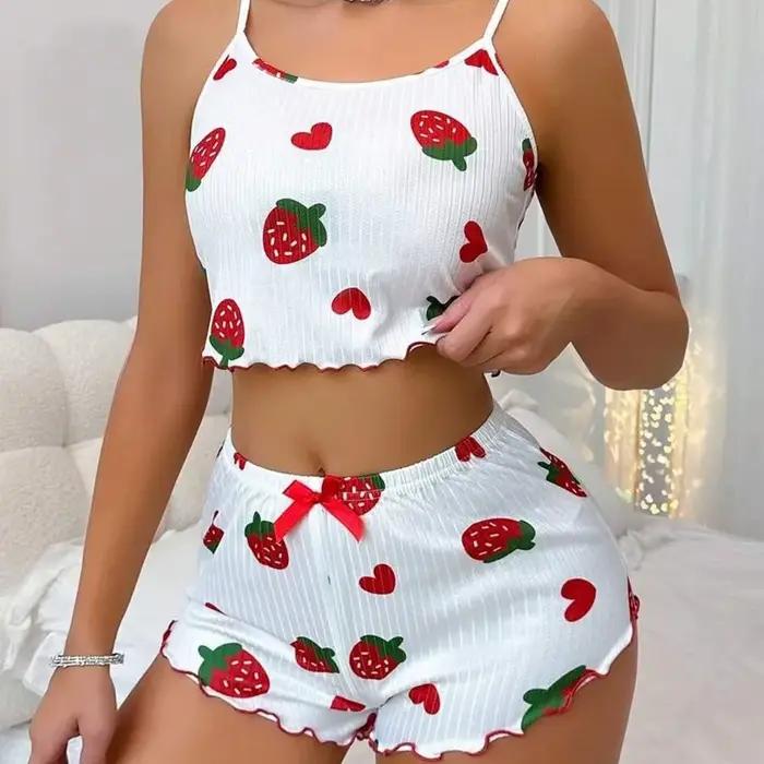 Ensemble de pyjama court pour femme