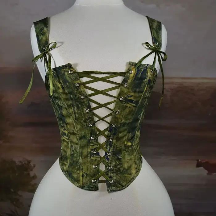 Corset Bustier à lacets sur le devant pour femmes