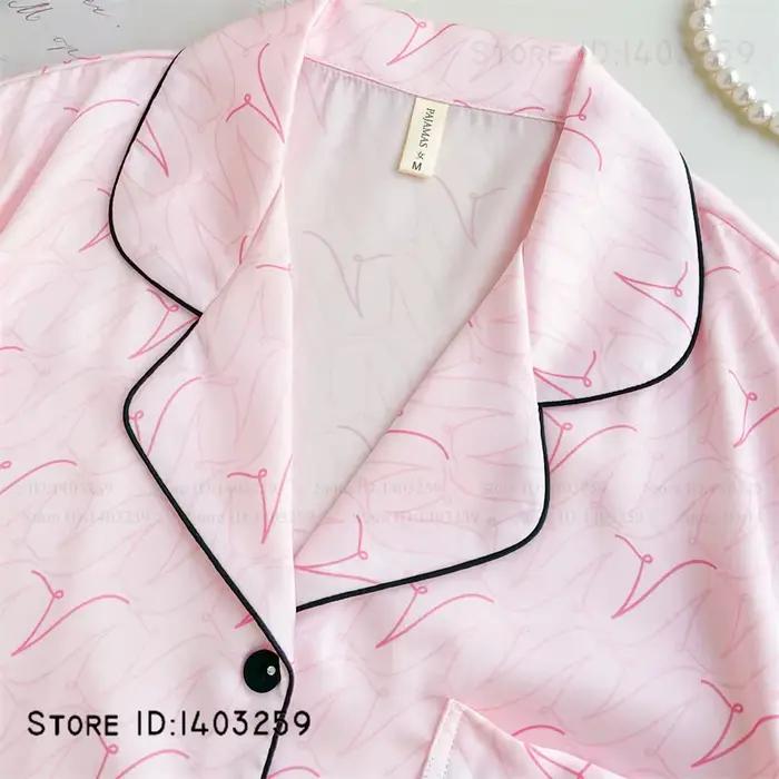 Ensemble pyjama élégant en Satin de soie pour femmes