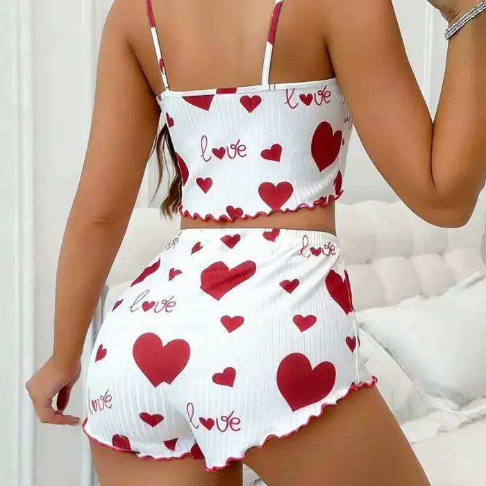 Ensemble de pyjama court pour femme