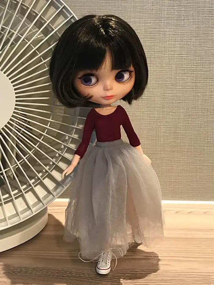 Blyth vêtements poupée Ballet body jupe 1/6 poupée gaze robe (Fit Pullip,ICY,Lati,JerryB,OB, BJD,Dal)