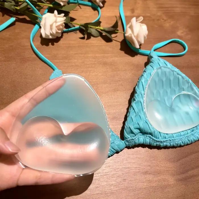 Coussinets de soutien-gorge réutilisables en silicone