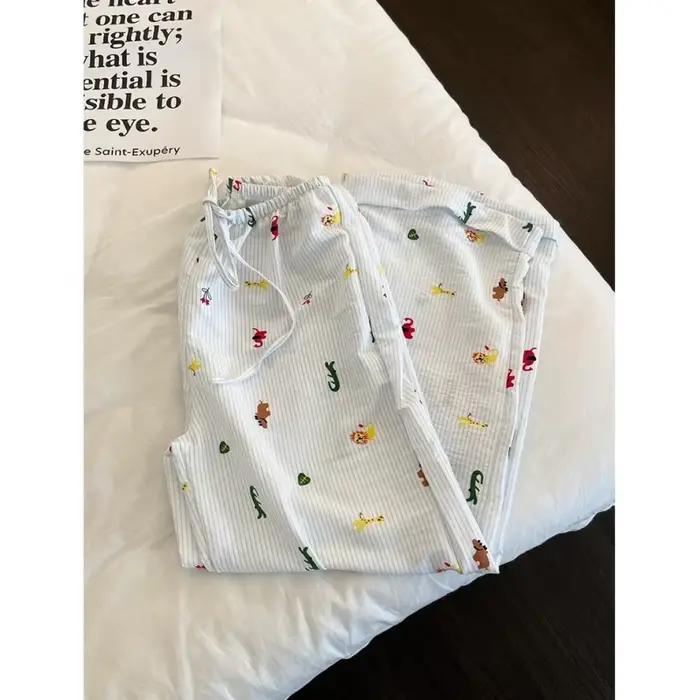Ensemble pyjama imprimé chiot pour femme
