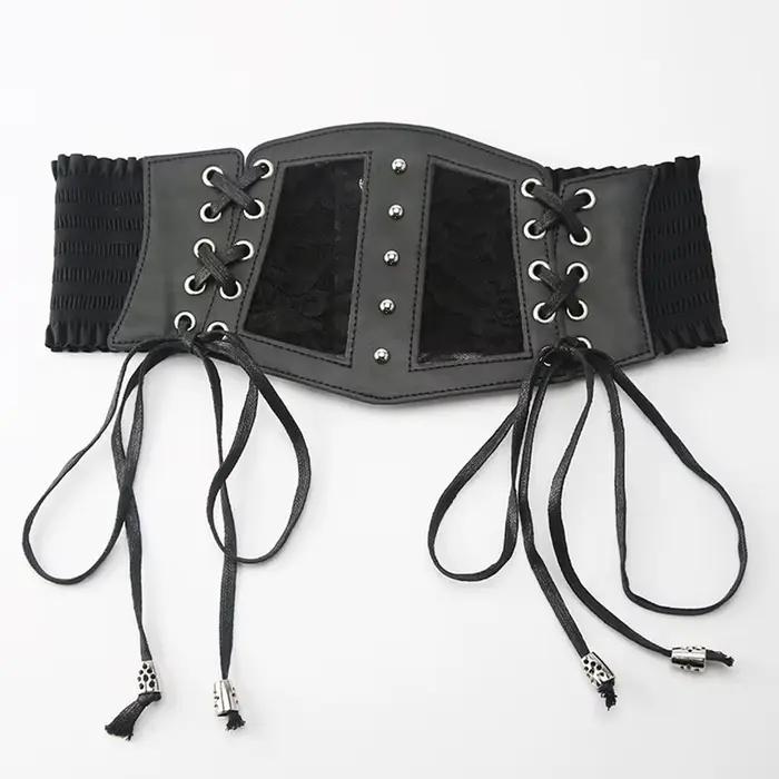 Corset Noir Sexy en Dentelle pour Femme