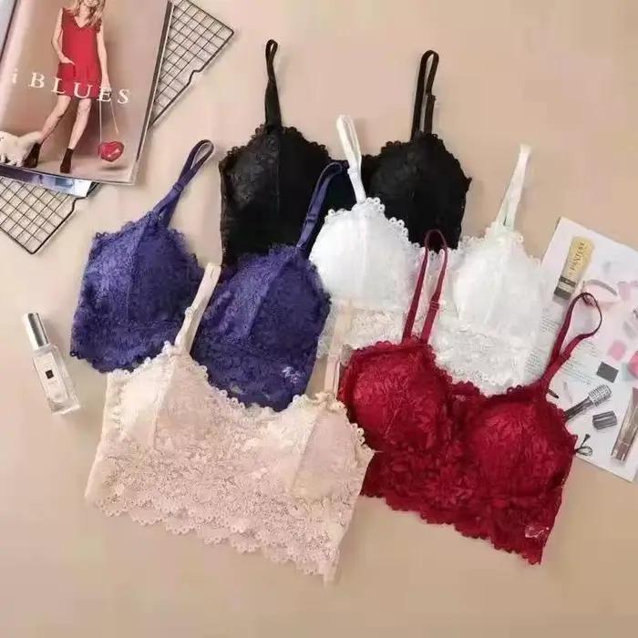 Soutien-gorge en dentelle fine pour femmes, beau dos, sans anneau en acier, sangle à bretelles, petite poitrine, soutien-gorge de soutien
