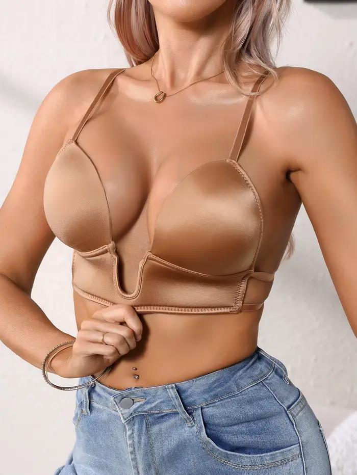 Soutien-gorge push-up élégant et sexy à décolleté profond pour femme