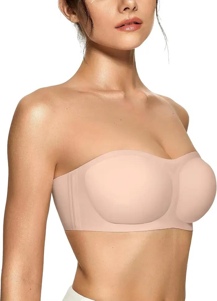 Soutien-gorge bandeau push-up sans bretelles