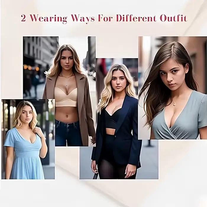 Dimmkof couverture complète du dos soutien-gorge Push up femmes cacher le dos gros coupe profonde Shapewear graisse