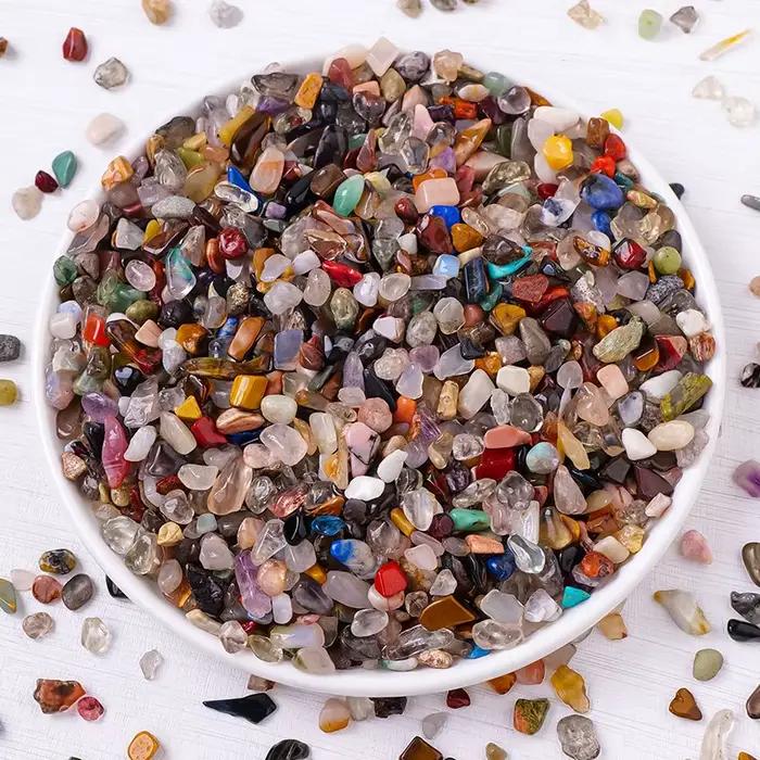 Gravier aux couleurs vives - naturellement poli, adapté aux pots de fleurs, aquariums, etc. |   Idéal pour les amphibiens et les reptiles