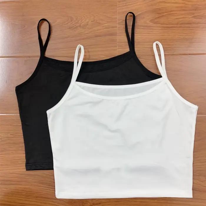 Gilet à bretelles intérieur court pour femme