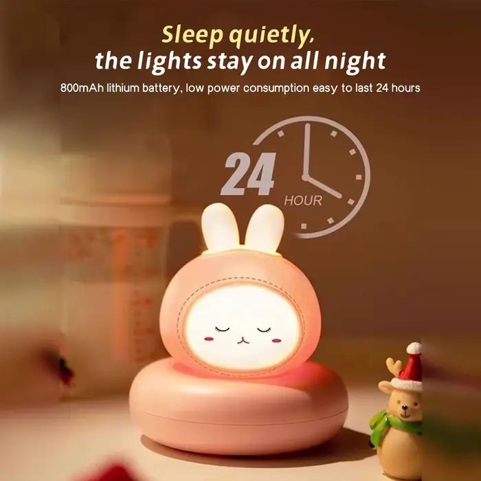 Veilleuse LED de dessin animé mignon, avec gradation multi-niveaux, commande tactile, lampe de chevet pour bébé, essentielle pour la décoration de la chambre d'enfant