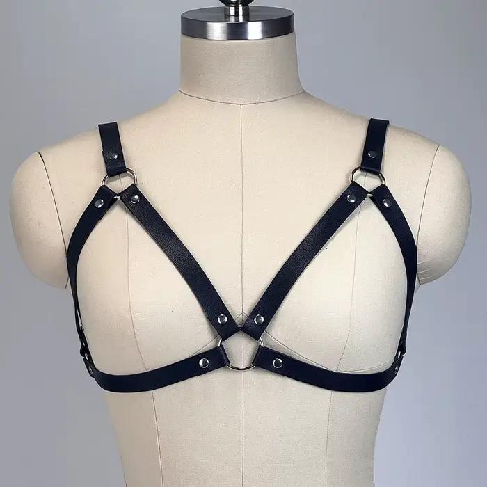 Harnais de corps pour femmes, ceinture en cuir PU réglable, style gothique, harnais Y2K, accessoires exotiques pour femmes