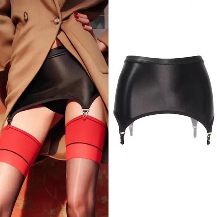 Ceinture à bretelles noire Vintage pour femmes