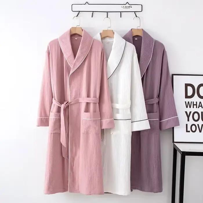 Chemise de nuit en coton pour couple