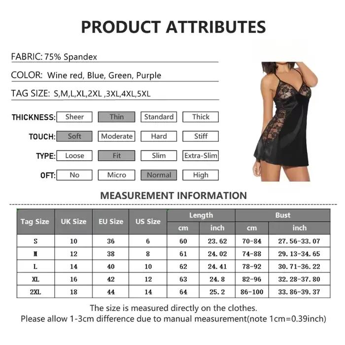 2025 Sexy col en v Lingerie nuit Mini robe dames été Satin Slip chemise
