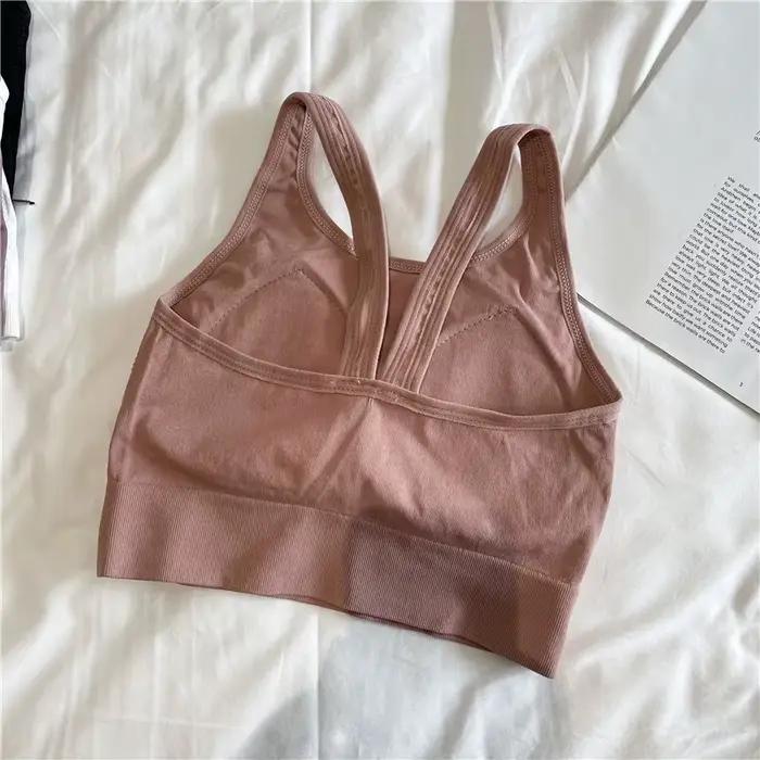 Soutien-gorge intégré dos nu à bretelles croisées