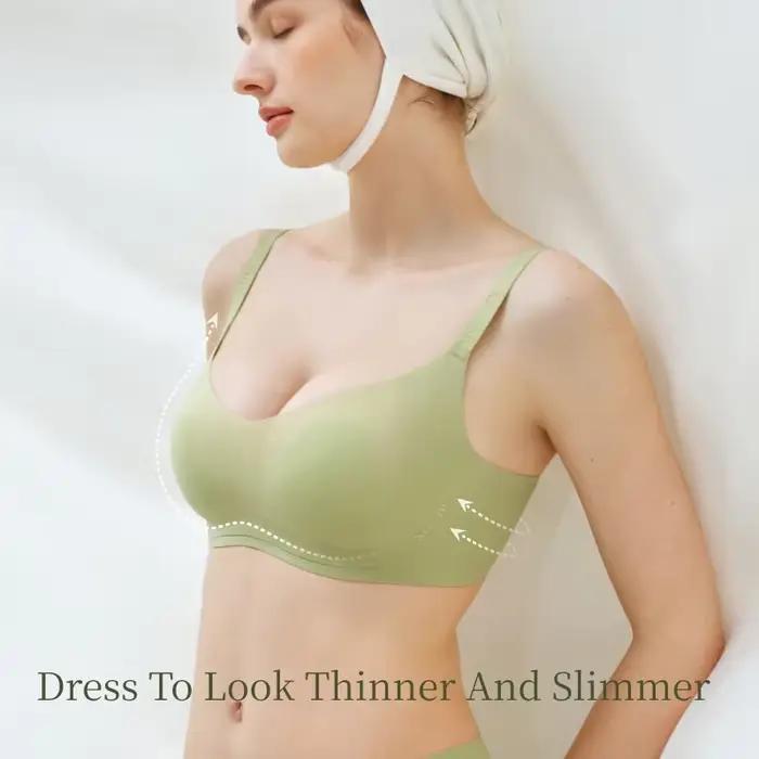 SUJIIN soutien-gorge sans fil pour gros seins femmes Push-Up couverture complète grande taille