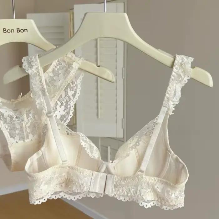Ensemble de soutien-gorge en dentelle française pour filles