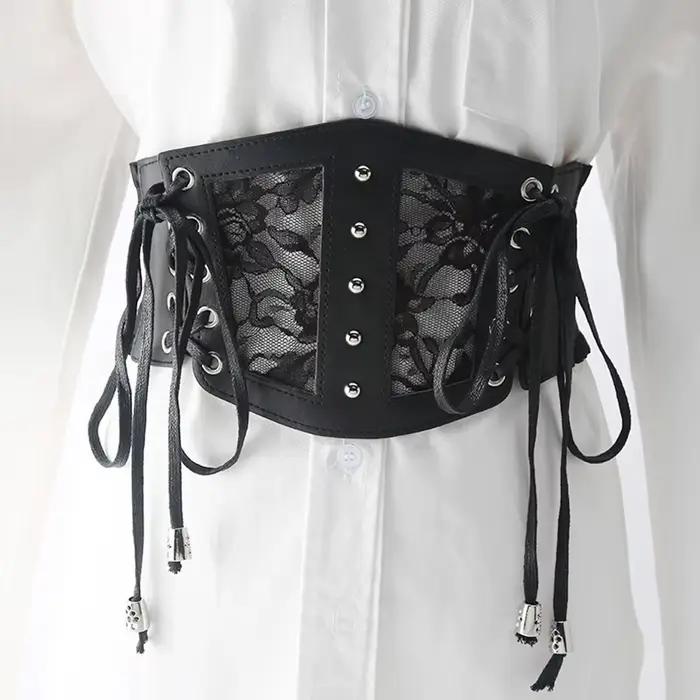 Corset Noir Sexy en Dentelle pour Femme