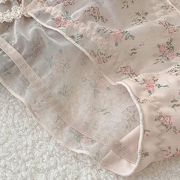 Culotte femme taille basse dentelle