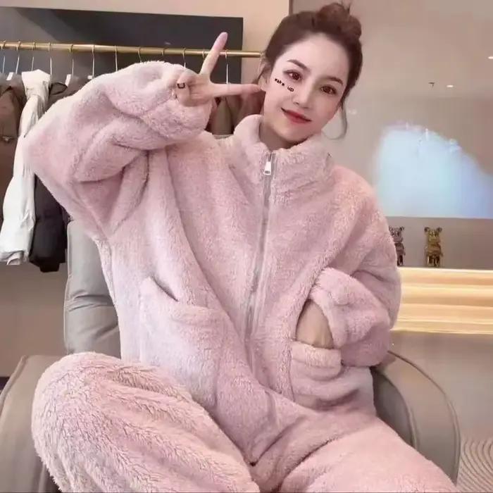 Ensemble pyjama chaud pour femmes