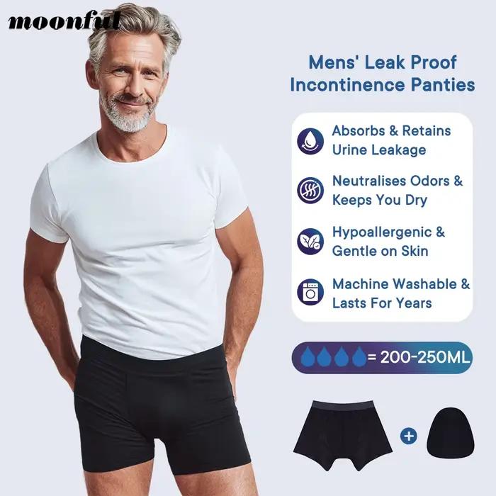 Boxer fuite urinaire homme réutilisable