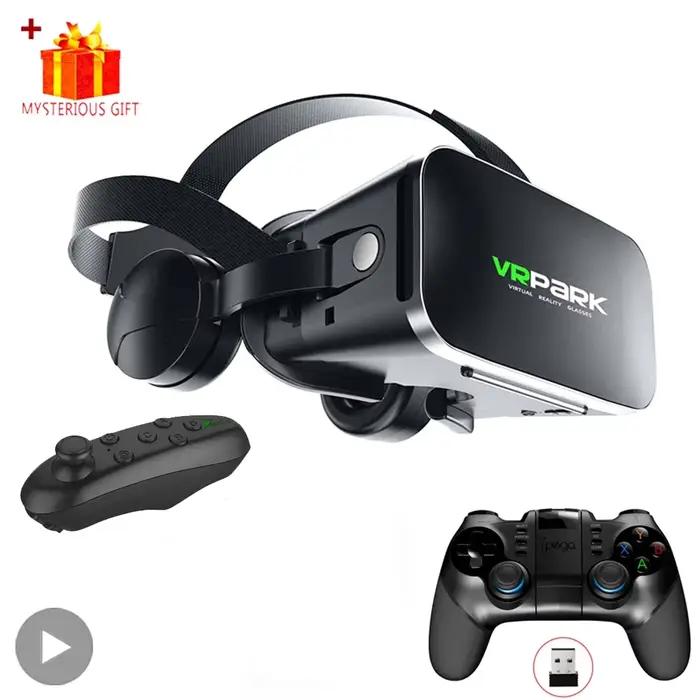 Lunettes de réalité virtuelle VR casque 3D appareils Bluetooth casque de téléphone intelligent lunettes lentilles Smartphone Viar casque cellulaire Mobile