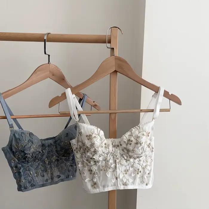 Soutien-gorge brodé 3D sexy en dentelle