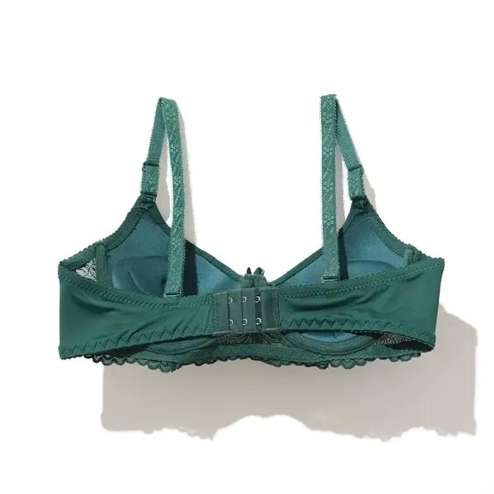Beauwear-Soutien-gorge brodé à fleurs vertes