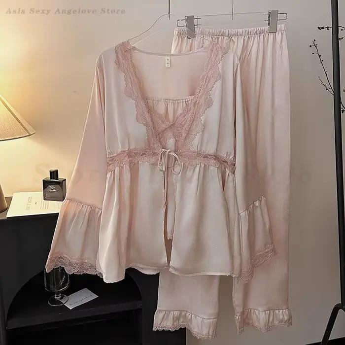 Ensemble de pyjama sexy en dentelle pour femme