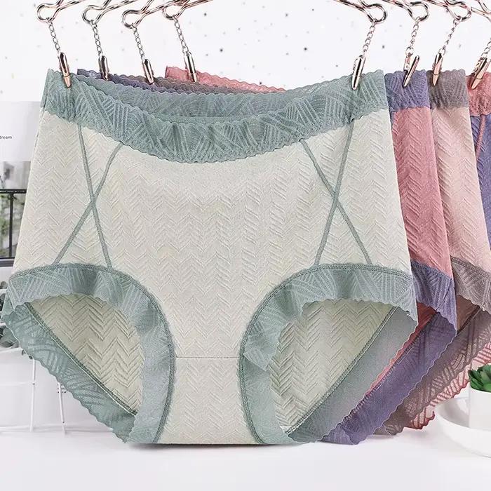 Xl-6xl coton culottes femmes sous-vêtements culotte Sexy dentelle