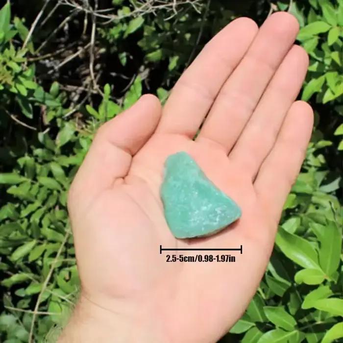 Pierre de cristal de gravier d'aventurine verte brute 50g/100g/200g, morceau brut naturel-pierre brut vert, parfaite pour le culbutage de roche, le polissage