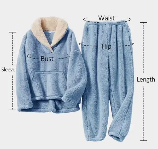 Ensemble pyjama moelleux pour femmes