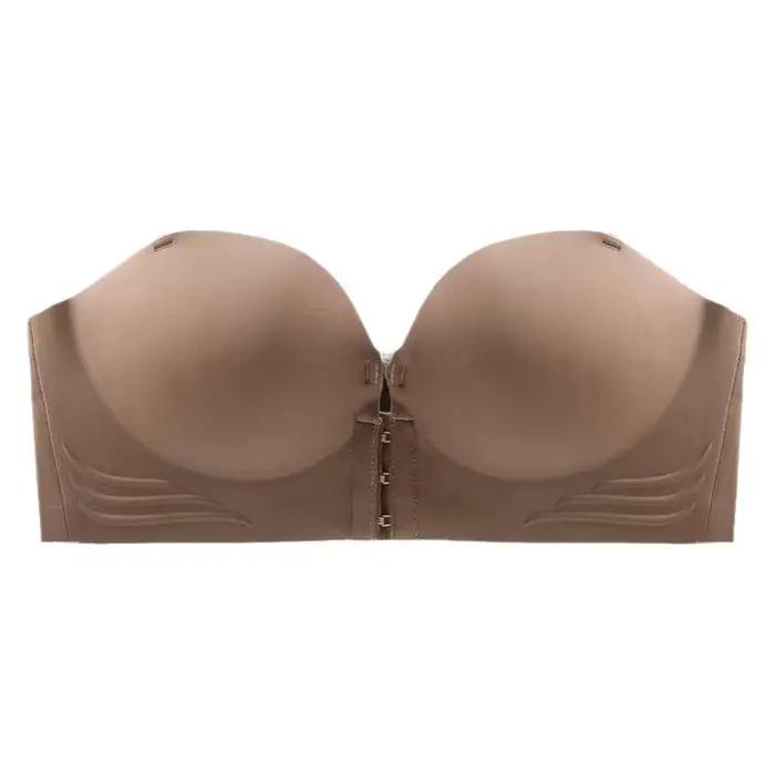 Soutien-gorge à fermeture avant pour femme : sans bretelles