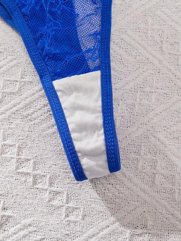 Ellolace – Ensemble de lingerie élégant pour femme, soutien-gorge séduisant, ceinture et string, 3 pièces, lien de commande exclusif France