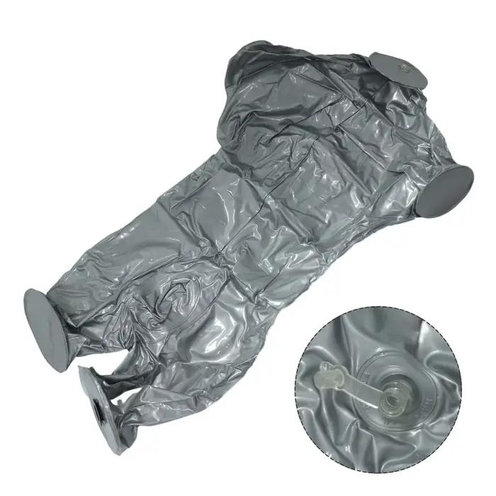 Mannequin gonflable complet pour hommes, argent, corps entier, modèle de torse factice, mode, affichage au détail, hauteur de 84cm