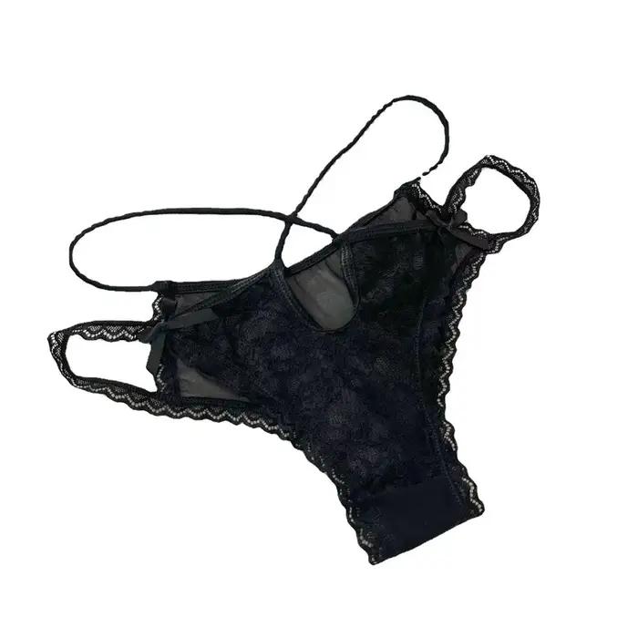 Culottes de lingerie à nœud en dentelle florale