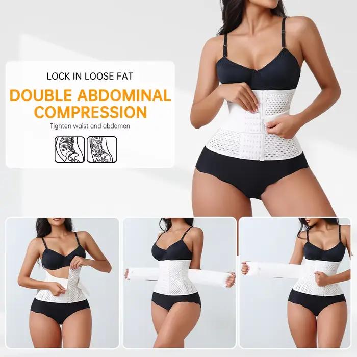 Nouveau Corset Ajustable pour Femmes avec Double Ceinture en Néoprène et Fermeture Éclair