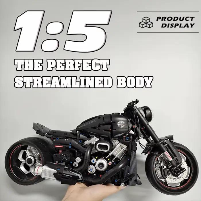 Breaker Halei – blocs de construction de modèle de moto, taille 1:5, briques techniques, décoration de bureau de voiture, assemblage, jouet pour enfant, cadeau