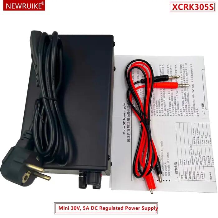 Alimentation de laboratoire 30V 5A DC, réglage de l'encodeur de laboratoire, régulateur de tension, alimentation de commutation réglable XCRK305MS 110V 220V