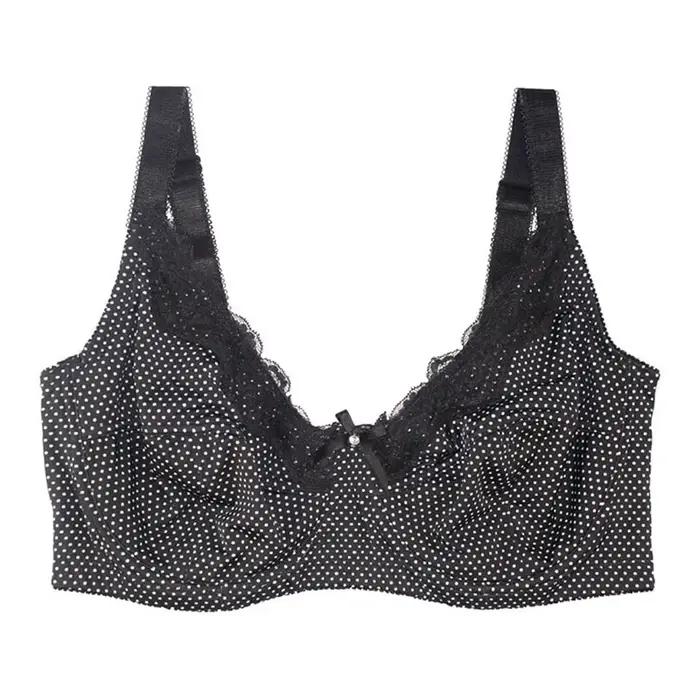 Soutien-gorge Sexy grande taille à pois pour femmes