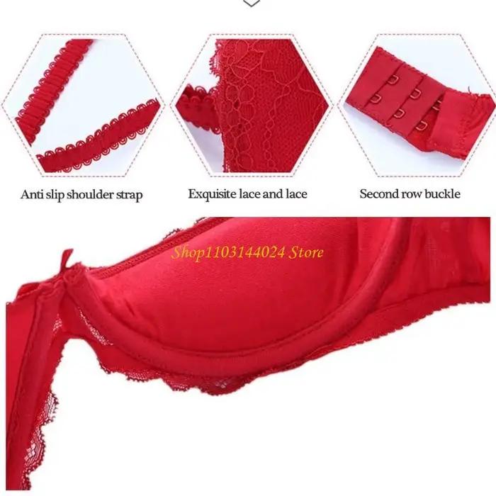 Soutien-gorge Balconette pour femmes avec effet Push Up 1/4 tasse