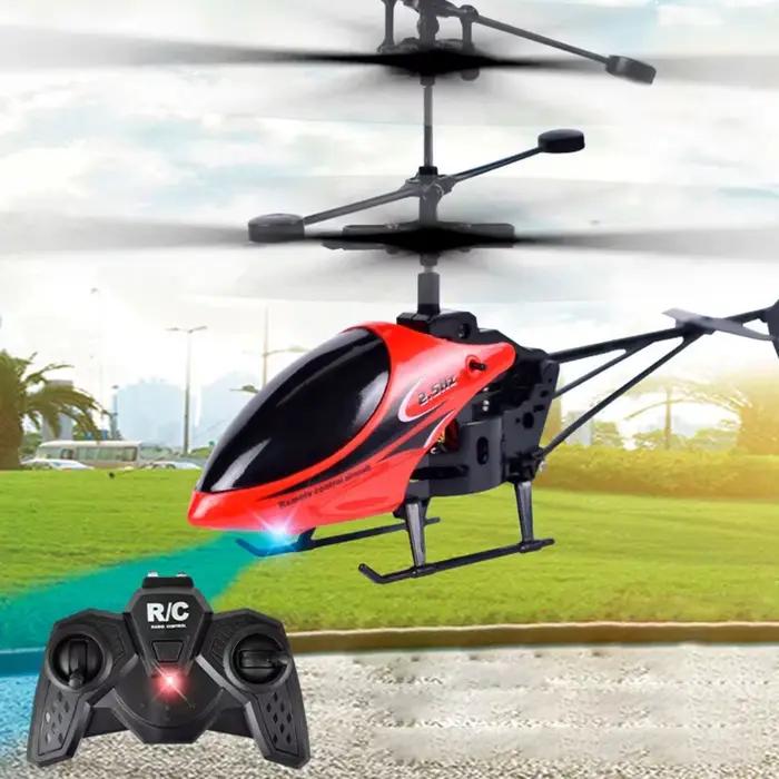 Drone d'hélicoptère RC avec jouet volant électrique léger, télécommande Radio, avion d'intérieur et d'extérieur, modèle de jouet