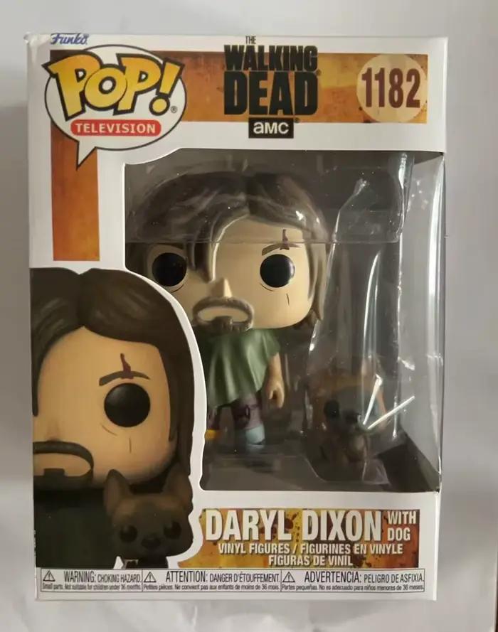 Nouveaux Funko Pop! 2026 The Walking Dead Daryl avec son chien # Collection de figurines d'action 1182, jouets en vinyle, modèles Pop, jouets pour enfants, cadeau