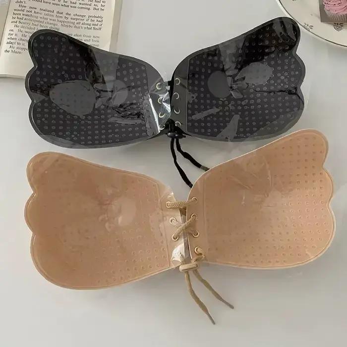 Femmes sans couture auto-adhésif mouche soutien-gorge sans bretelles Push Up