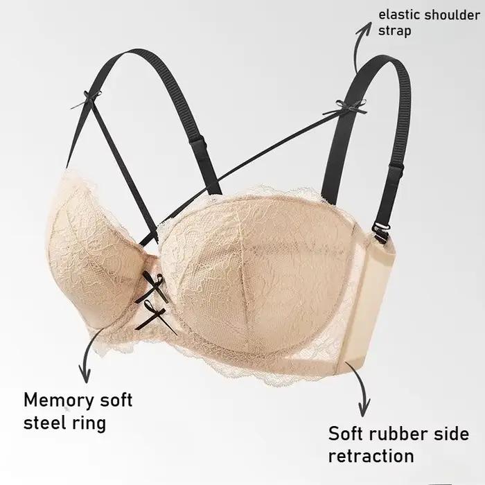 Soutien-gorge push-up demi-coupe pour femme