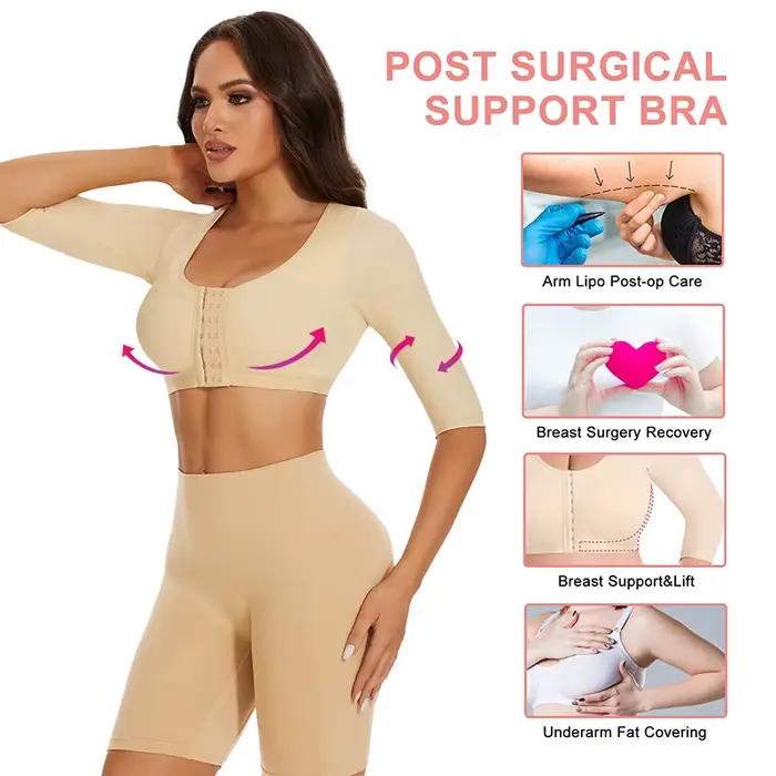Shaper hauts pour femmes bras flabby Compression post-chirurgie fermeture avant soutien-gorge recadrée débardeur