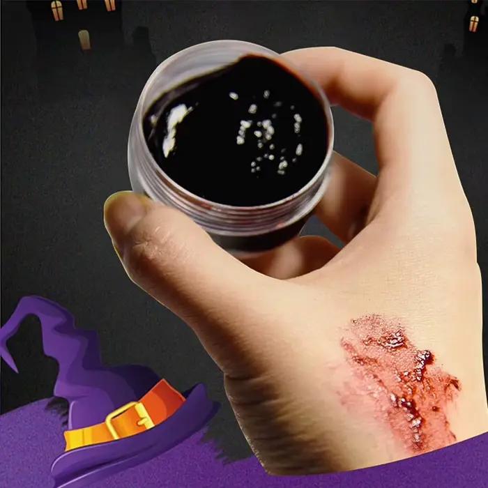 Pour Halloween Cosplay sang épais faux caillot Gel de sang maquillage Vampires cicatrices faux sang maquillage Festival Halloween maquillage